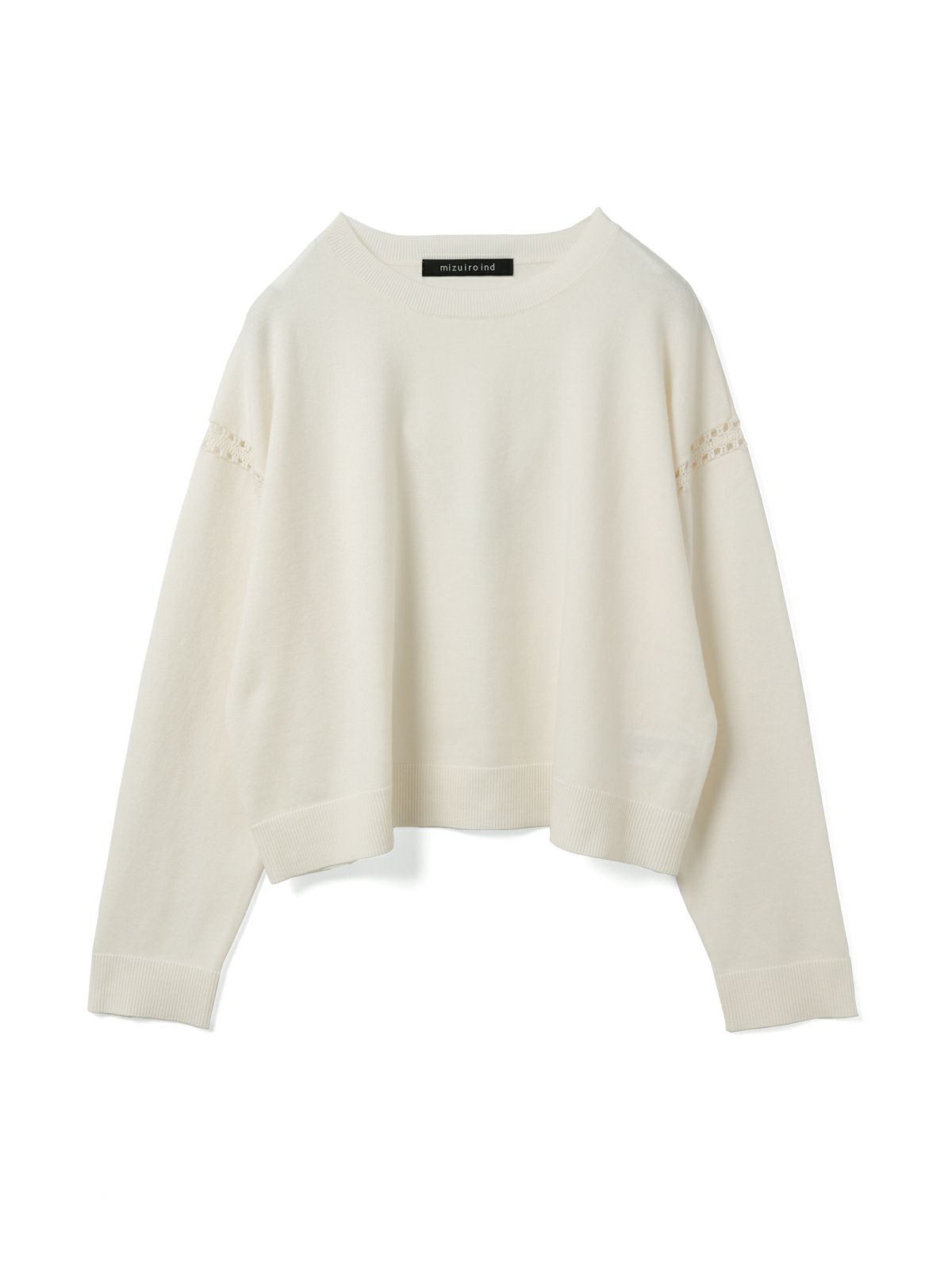 mizuiro ind クルーネックワイドニットクロシェ｜ MARcourt ONLINE