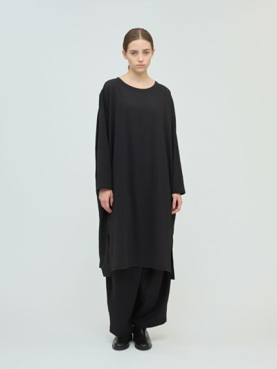 mizuiro ind クルーネックロングワンピース