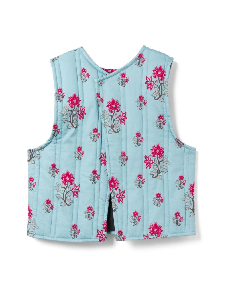 mizuiro ind 2WAYプリントキルティングベスト｜ MARcourt ONLINE STORE