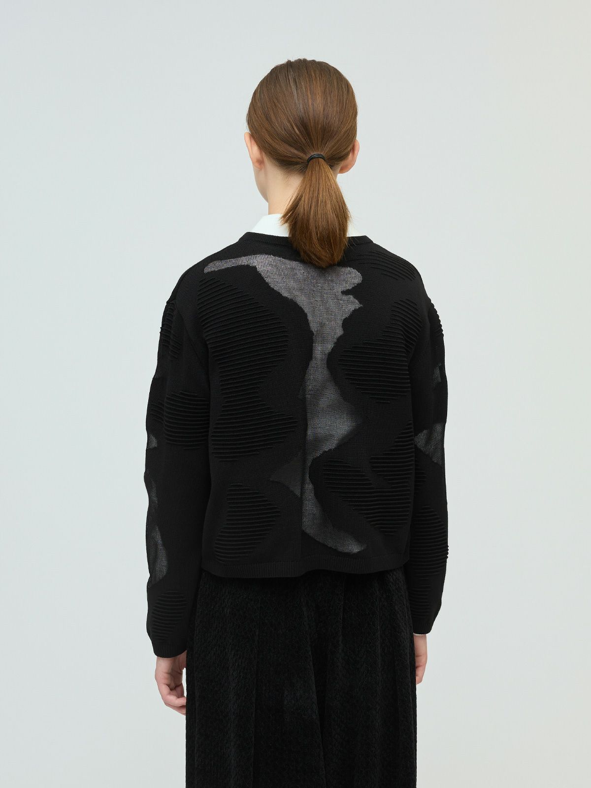 mizuiro ind シアーパターンカーディガン｜ MARcourt ONLINE STORE