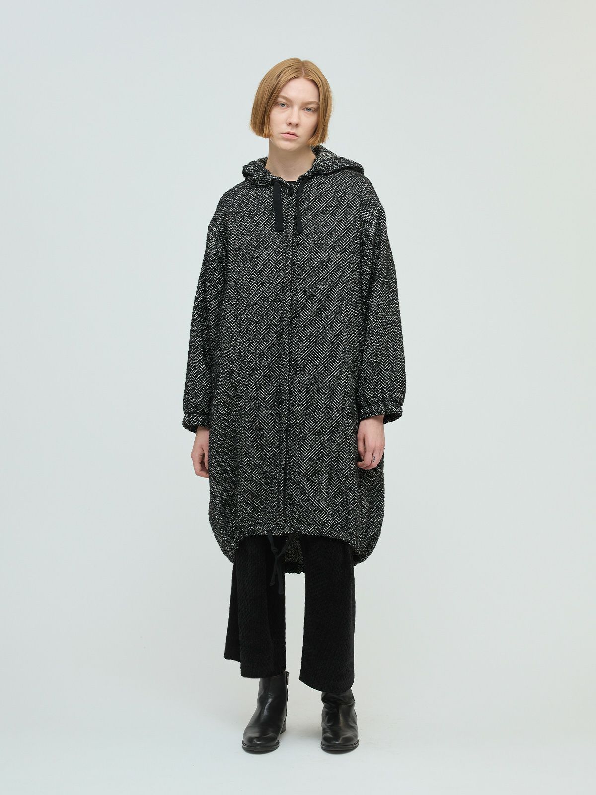 wool blend hooded CT