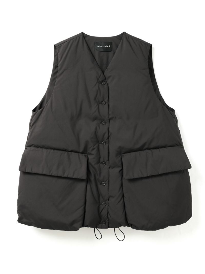 ミズイロインド ダウンベスト ブラック mizuiro ind ダウンベスト| MARcourt ONLINE STORE
