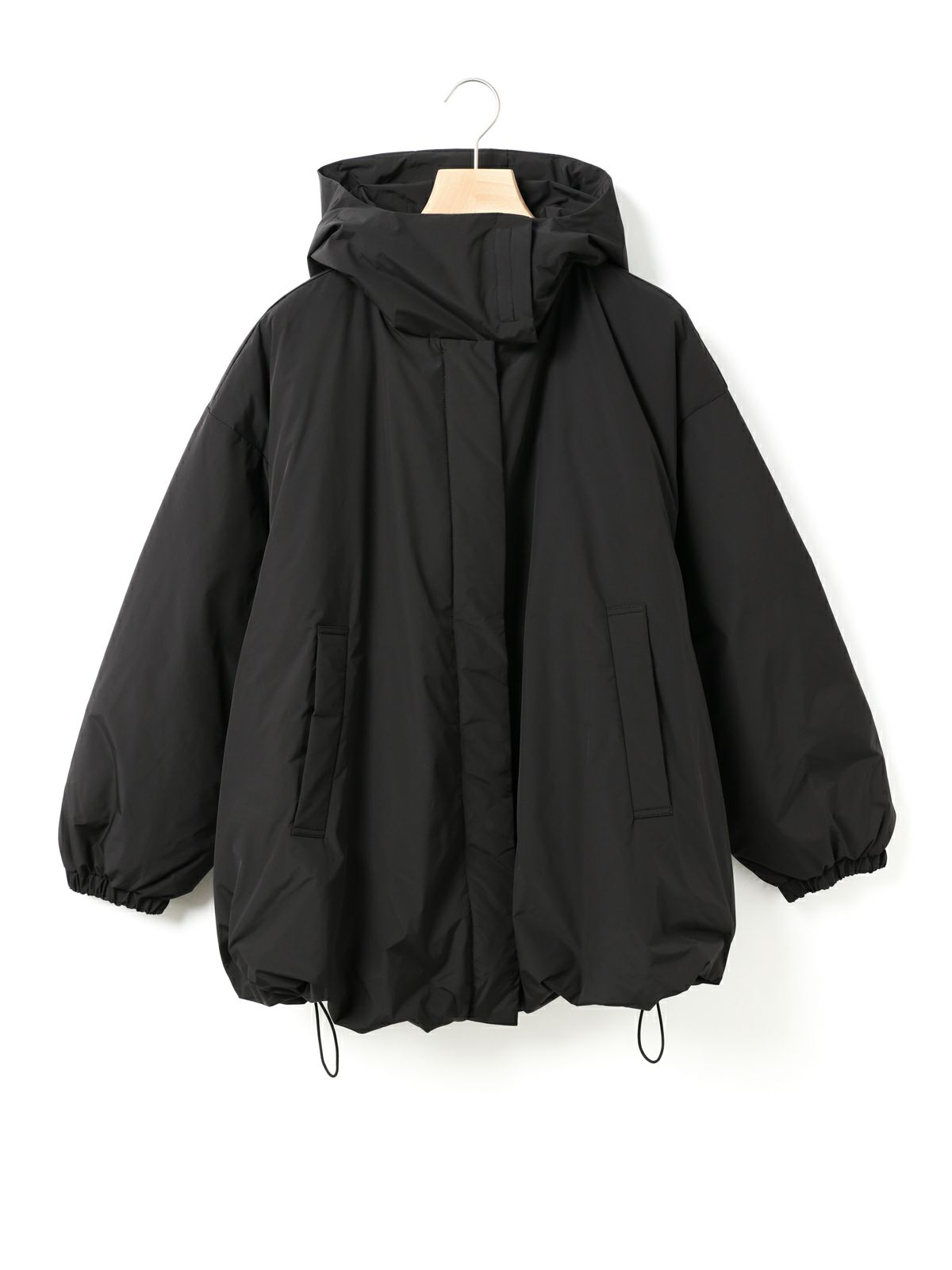 MARMARMAR ミドルレングスフードダウンジャケット　ブラック MARMARMAR ミドルレングスフードダウンジャケット ブラック - メルカリ