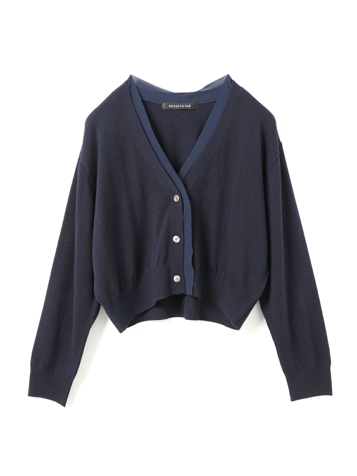 mizuiro ind シフォンフリルVネックカーディガン｜ MARcourt ONLINE