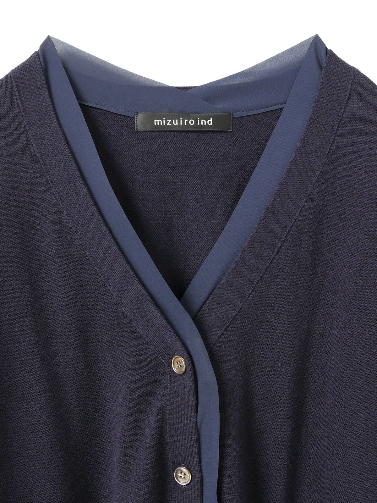 mizuiro ind シフォンフリルVネックカーディガン｜ MARcourt ONLINE