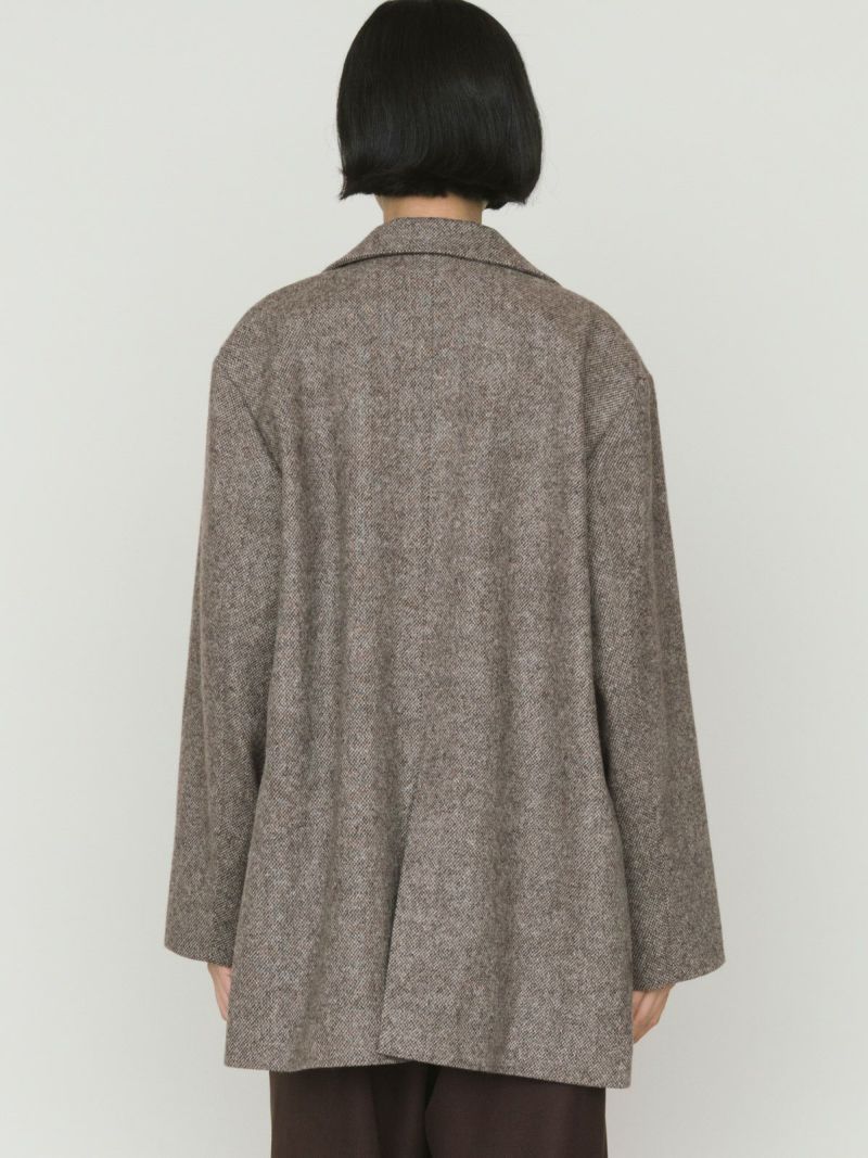 MIDIUMISOLID for Ladies ダブルブレストツイードジャケット