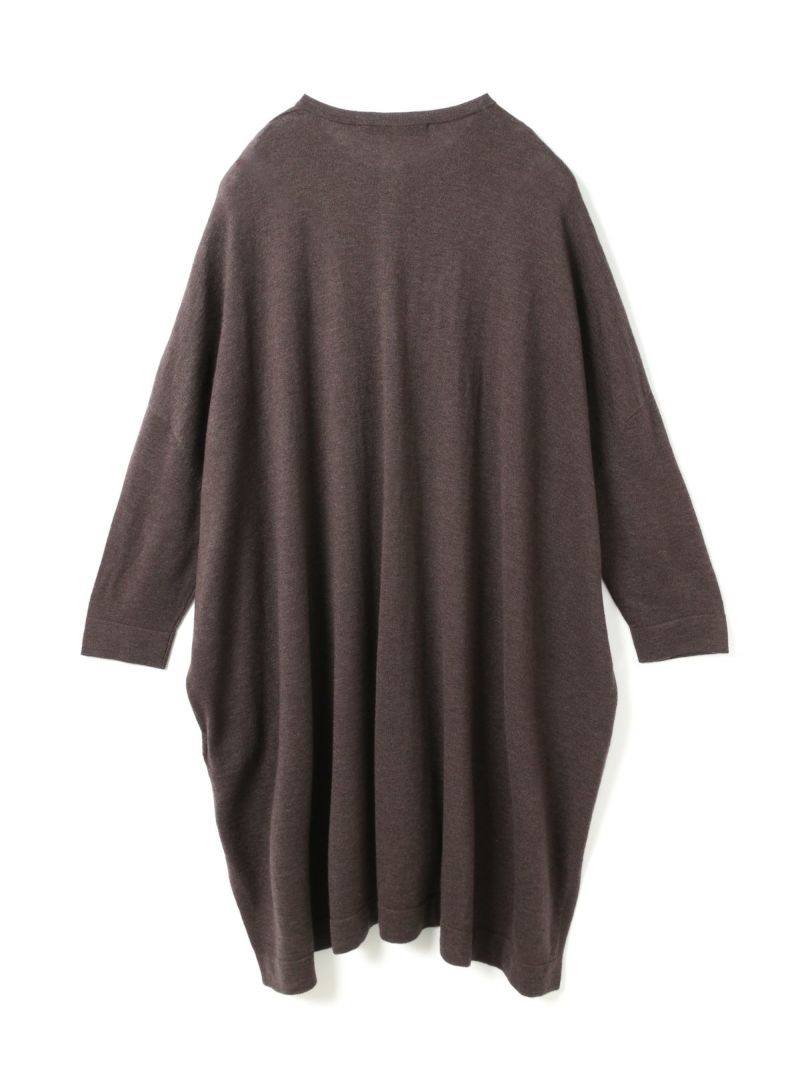 【新品】mizuiroind シャツ 定価1.7万円　ワンピ　スタンドカラー mizuiroind（ミズイロインド） ワンピース スタンドカラーシャツ