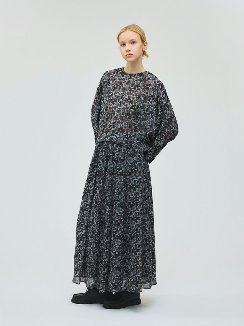 mizuiro ind フラワープリントワイドプルオーバー｜ MARcourt ONLINE