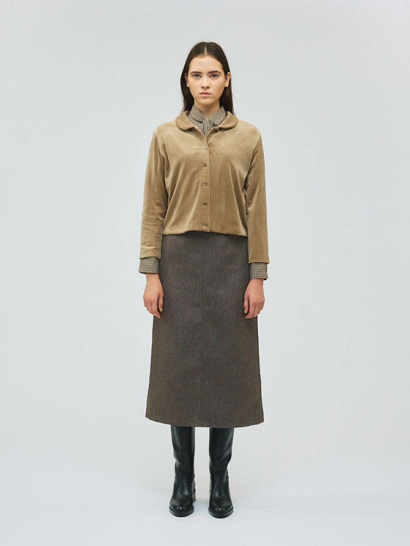 mizuiro ind ツイードペインタータイトスカート｜ MARcourt ONLINE