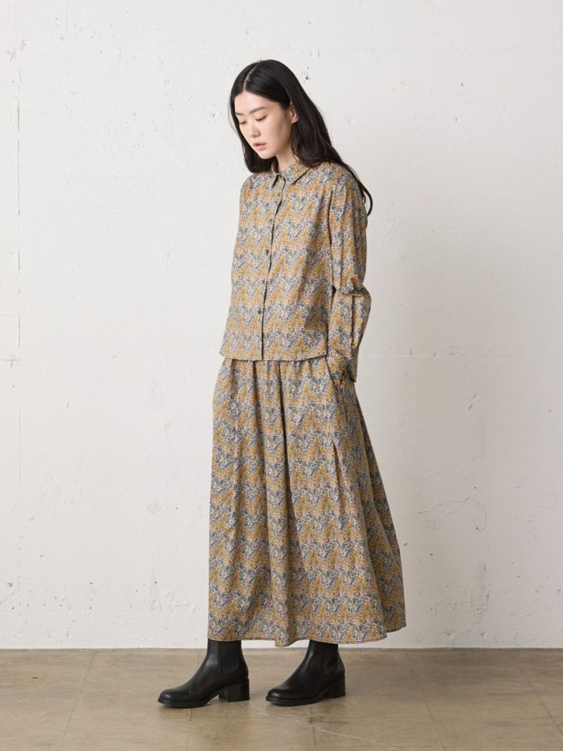 Ma＊Mi様 リバティ生地使用 フレアワンピース 楽天市場】【縫い代付き型紙＆レシピ】ピンタックワンピース リバティ