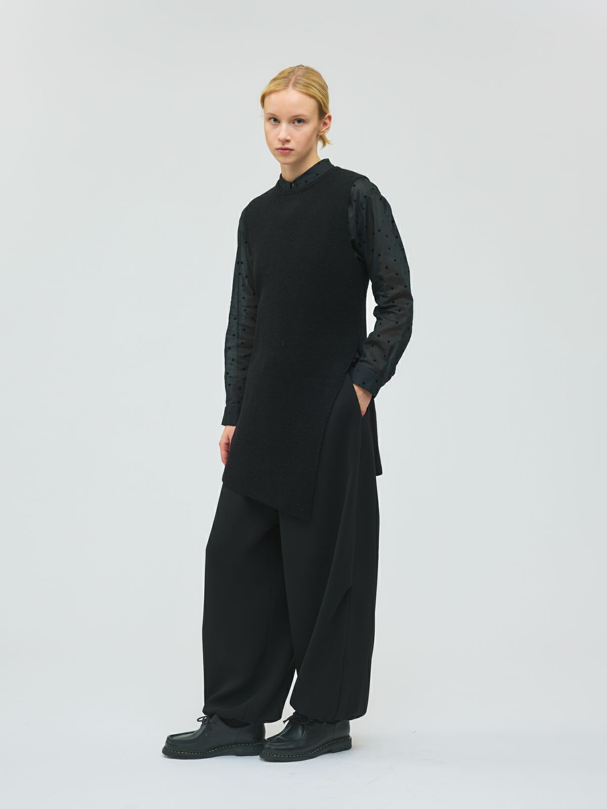 mizuiro ind サイドスリットリブベスト｜ MARcourt ONLINE STORE