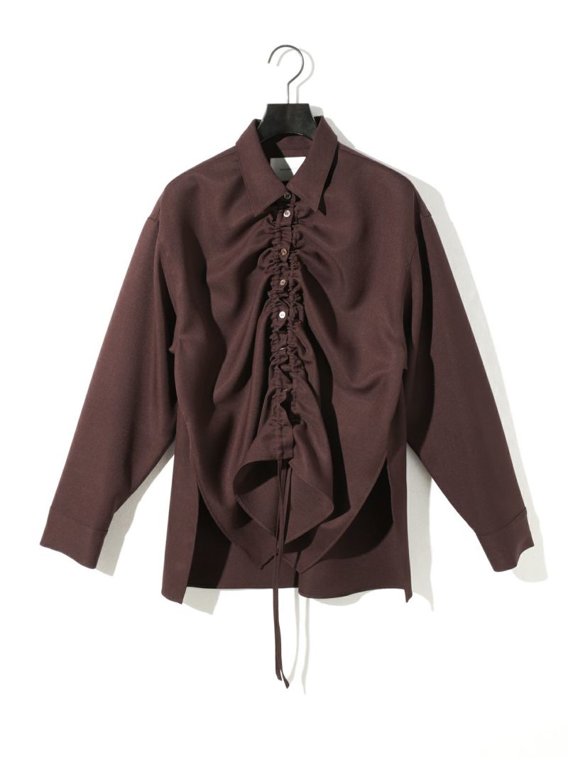marques almeida ラッフルドローストリングシャツ MIDIUMISOLID ドローストリングシャツ｜ MARcourt ONLINE STORE