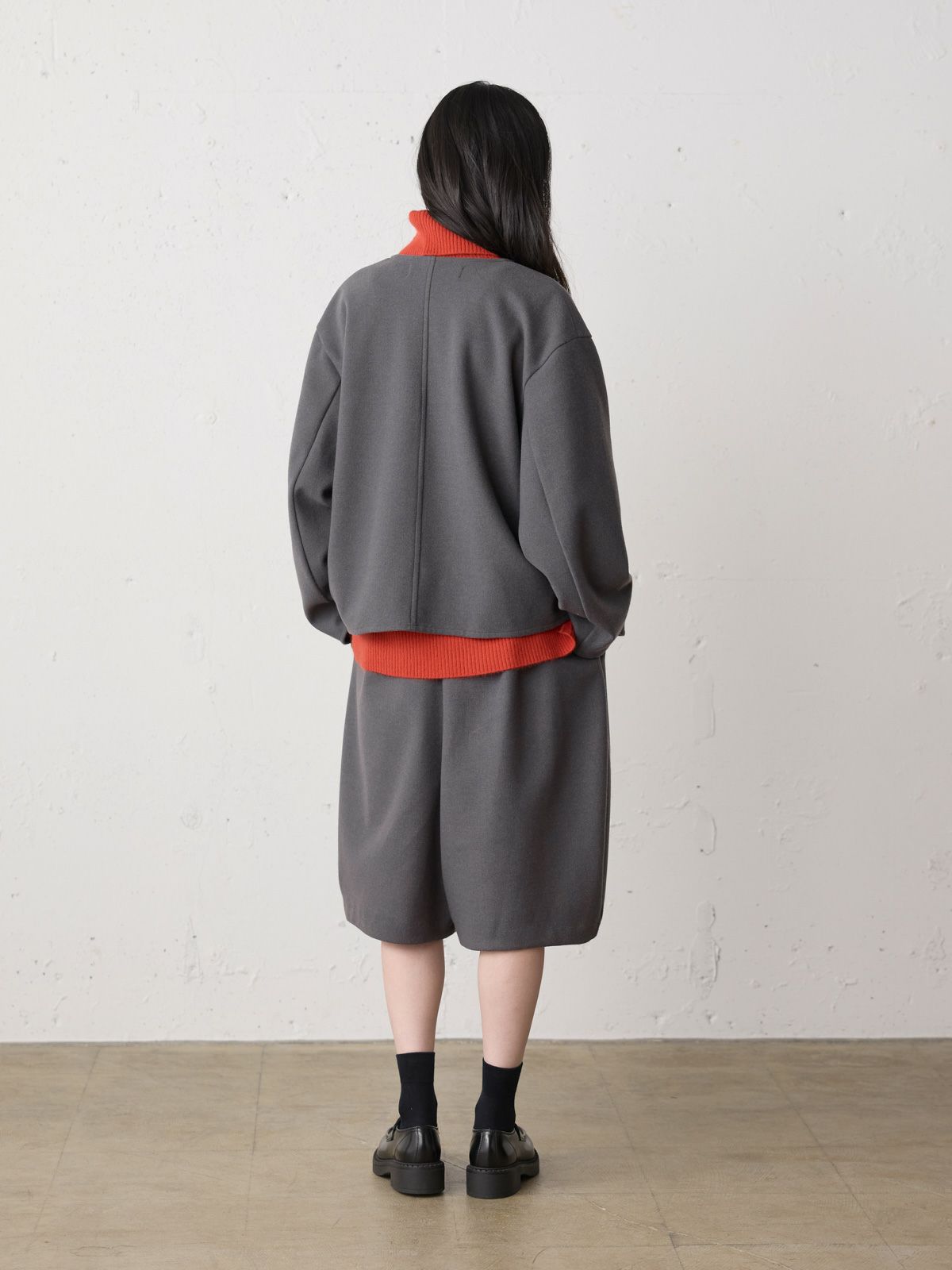 MidiUmi フランネルタッチノーカラージャケット｜ MARcourt ONLINE