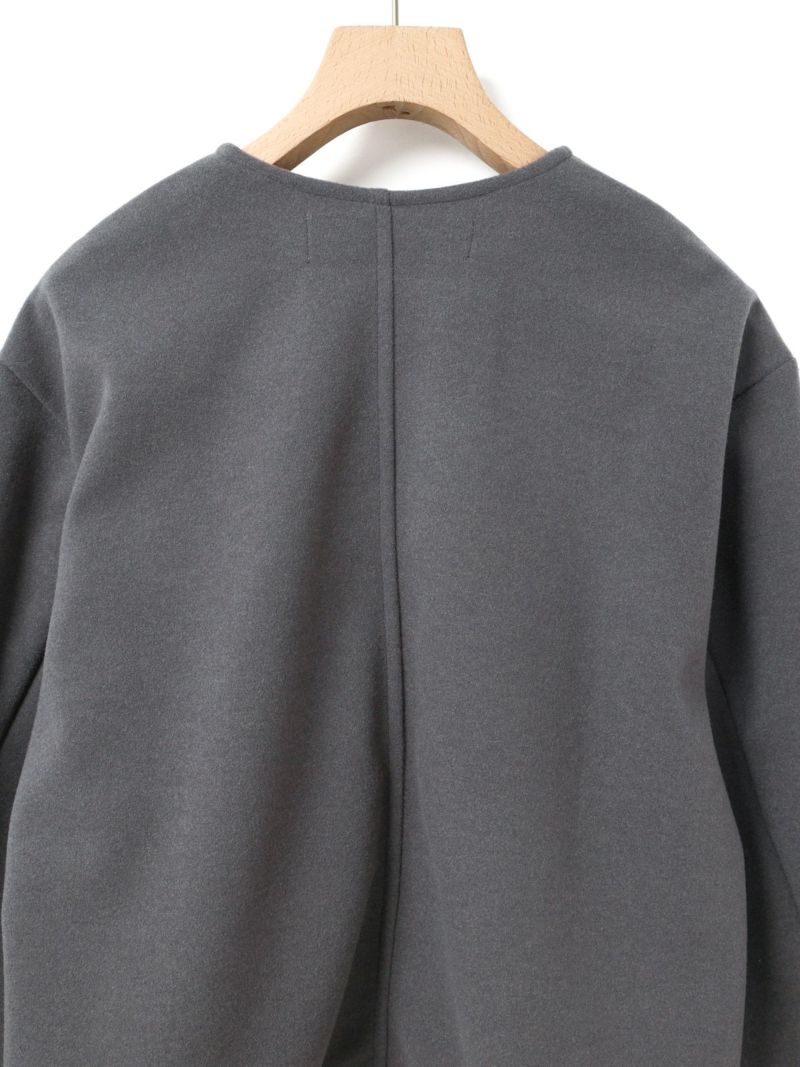 MidiUmi フランネルタッチノーカラージャケット｜ MARcourt ONLINE