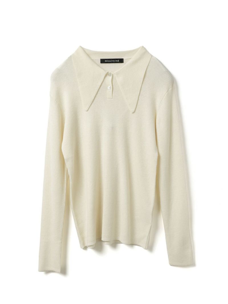 mizuiro ind ロングカラーニットポロ｜ MARcourt ONLINE STORE