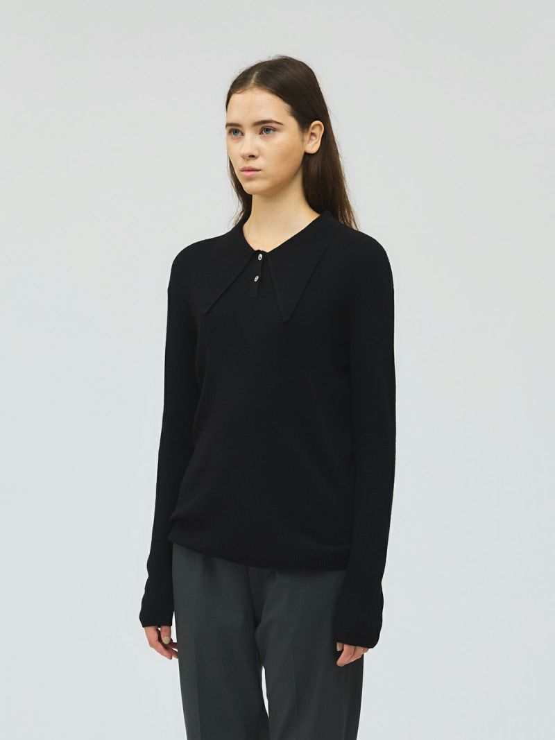 mizuiro ind ロングカラーニットポロ｜ MARcourt ONLINE STORE