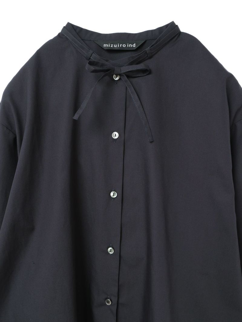 mizuiro ind リボンタイロングシャツ｜ MARcourt ONLINE STORE