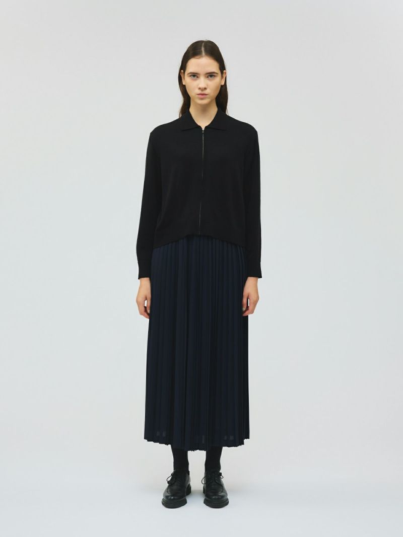mizuiro ind 襟付きジップカーディガン｜ MARcourt ONLINE STORE