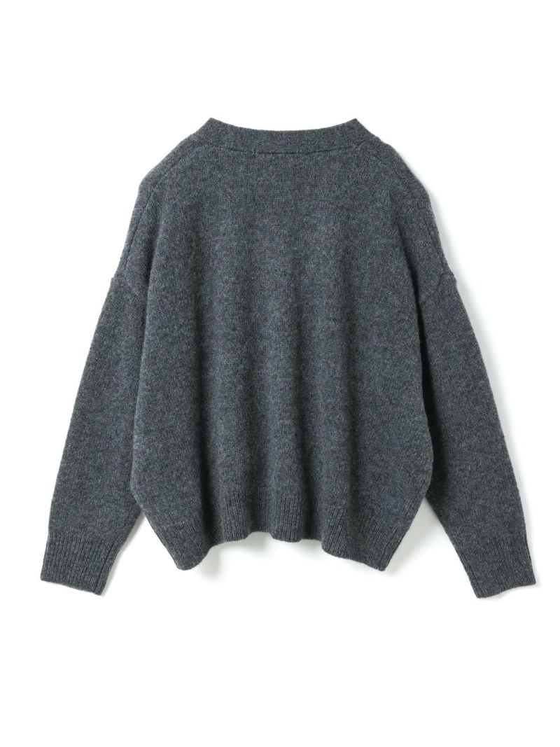 山内 ミルドウールニット・ノーカラーカーディガン 山内(ヤマウチ