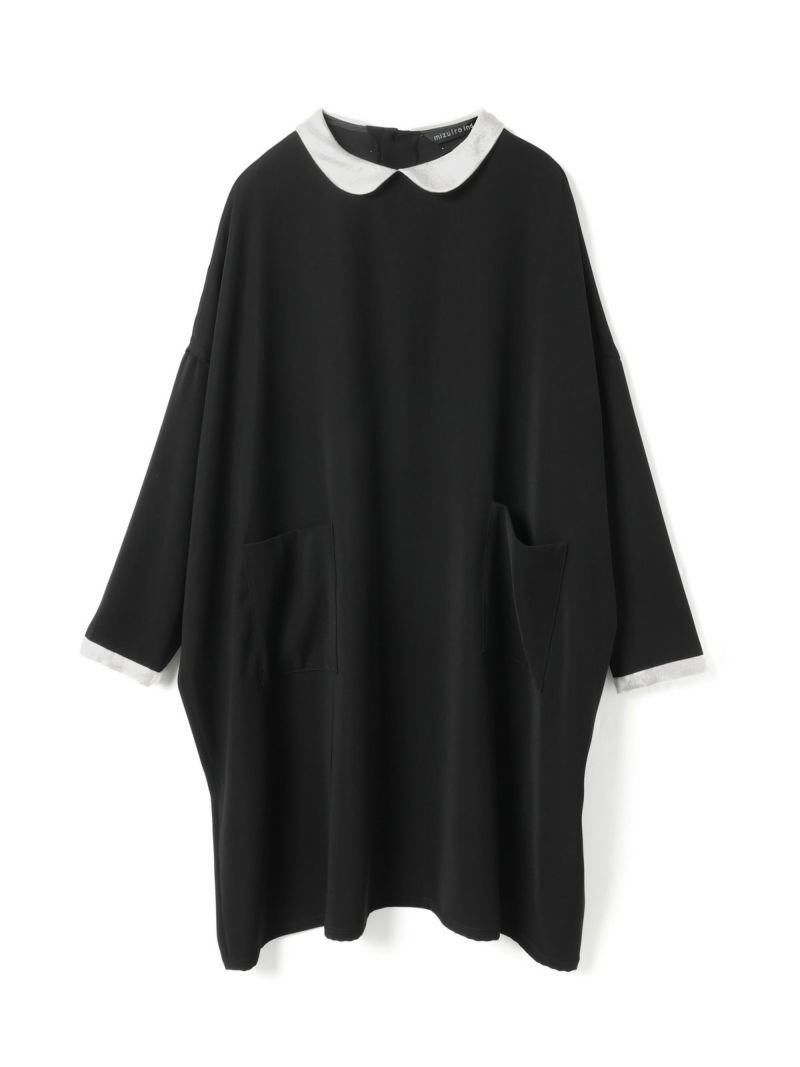 mino様36 mizuiro ind 衿付きサテンコクーンワンピース｜ MARcourt ONLINE STORE