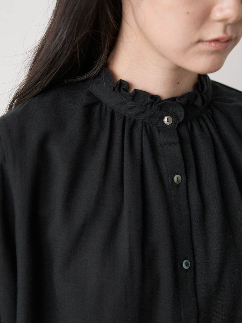 MidiUmi フリルカラーギャザーネックシャツ｜ MARcourt ONLINE STORE