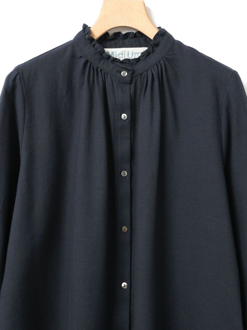MidiUmi フリルカラーギャザーネックシャツ｜ MARcourt ONLINE STORE