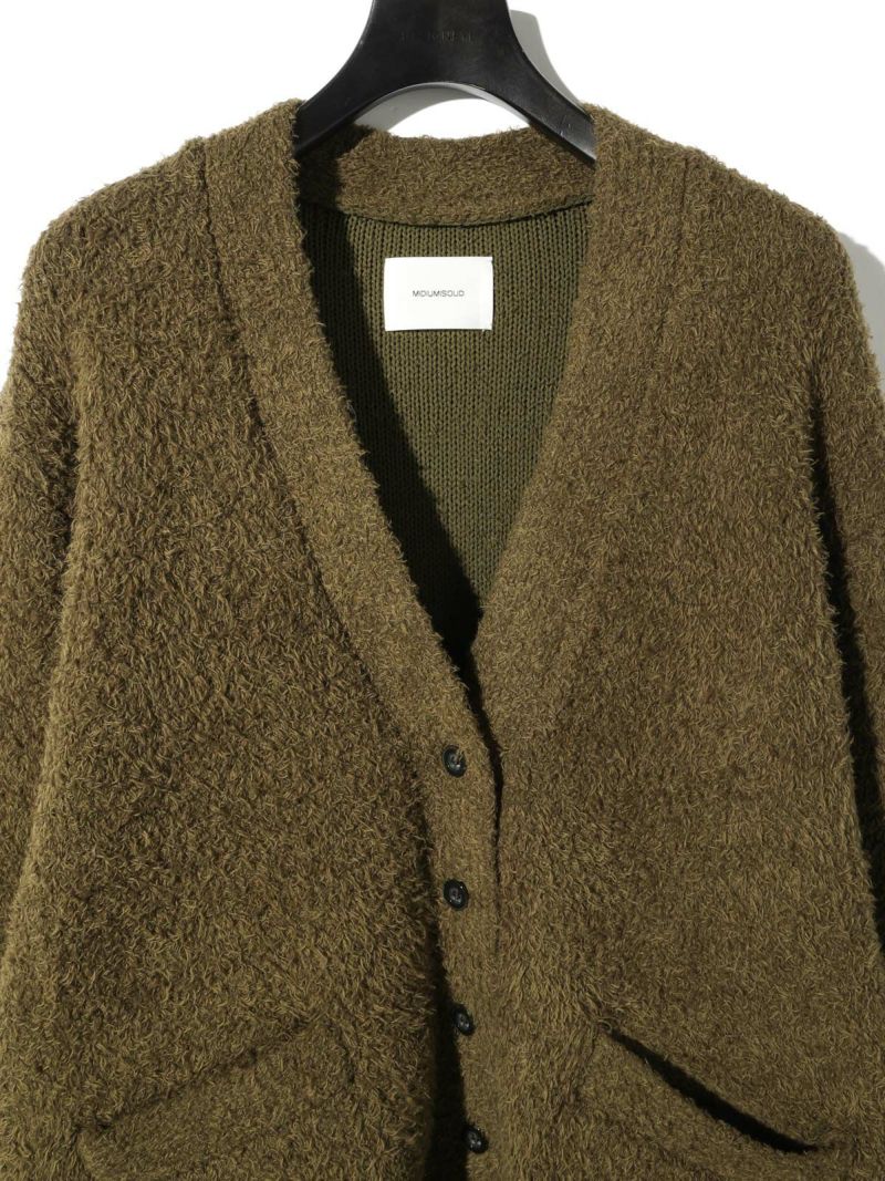 週末お値下げ【未使用タグ付】今季☆ジャスグリッティ☆ミニブーケ　カーディガン MIDIUMISOLID フェザーヤーンロングカーディガン｜ MARcourt ONLINE