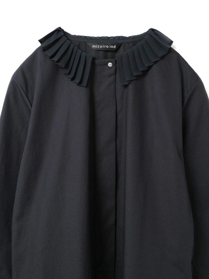 mizuiro ind プリーツカラーシャツ｜ MARcourt ONLINE STORE