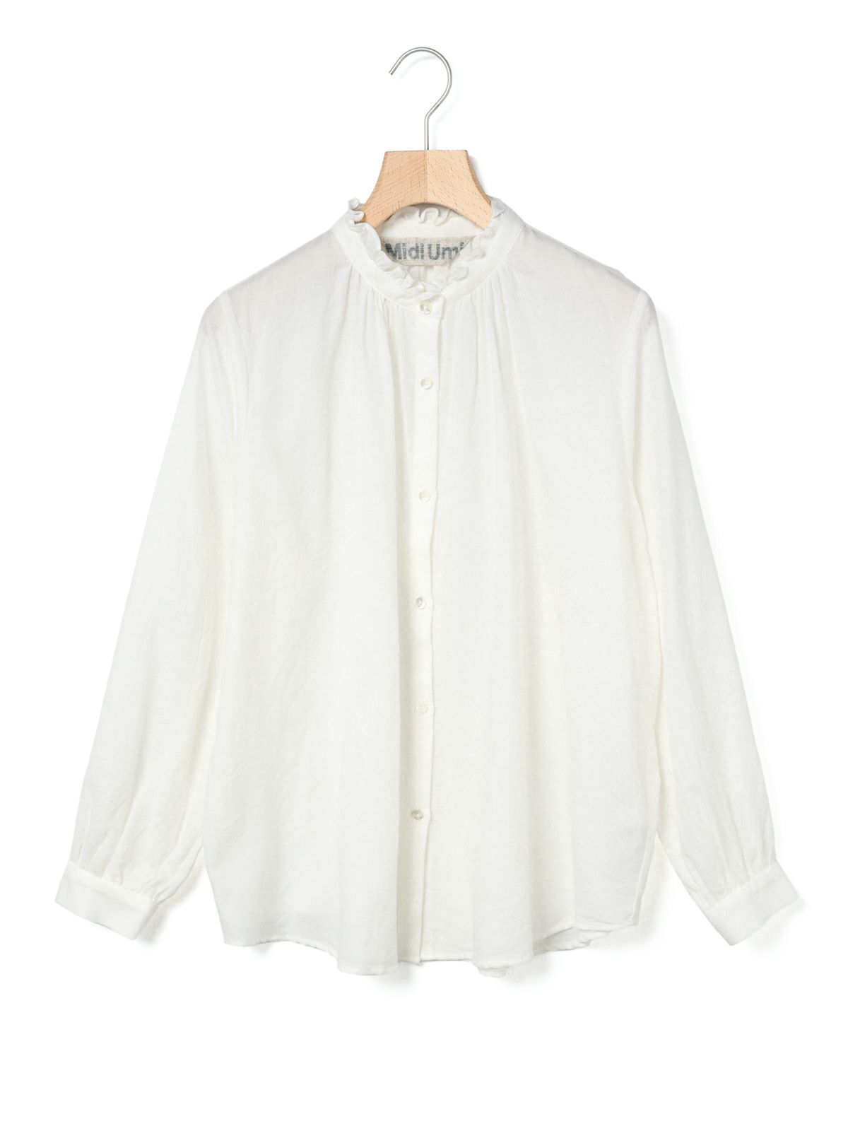 MidiUmi フリルカラーギャザーネックシャツ｜ MARcourt ONLINE STORE