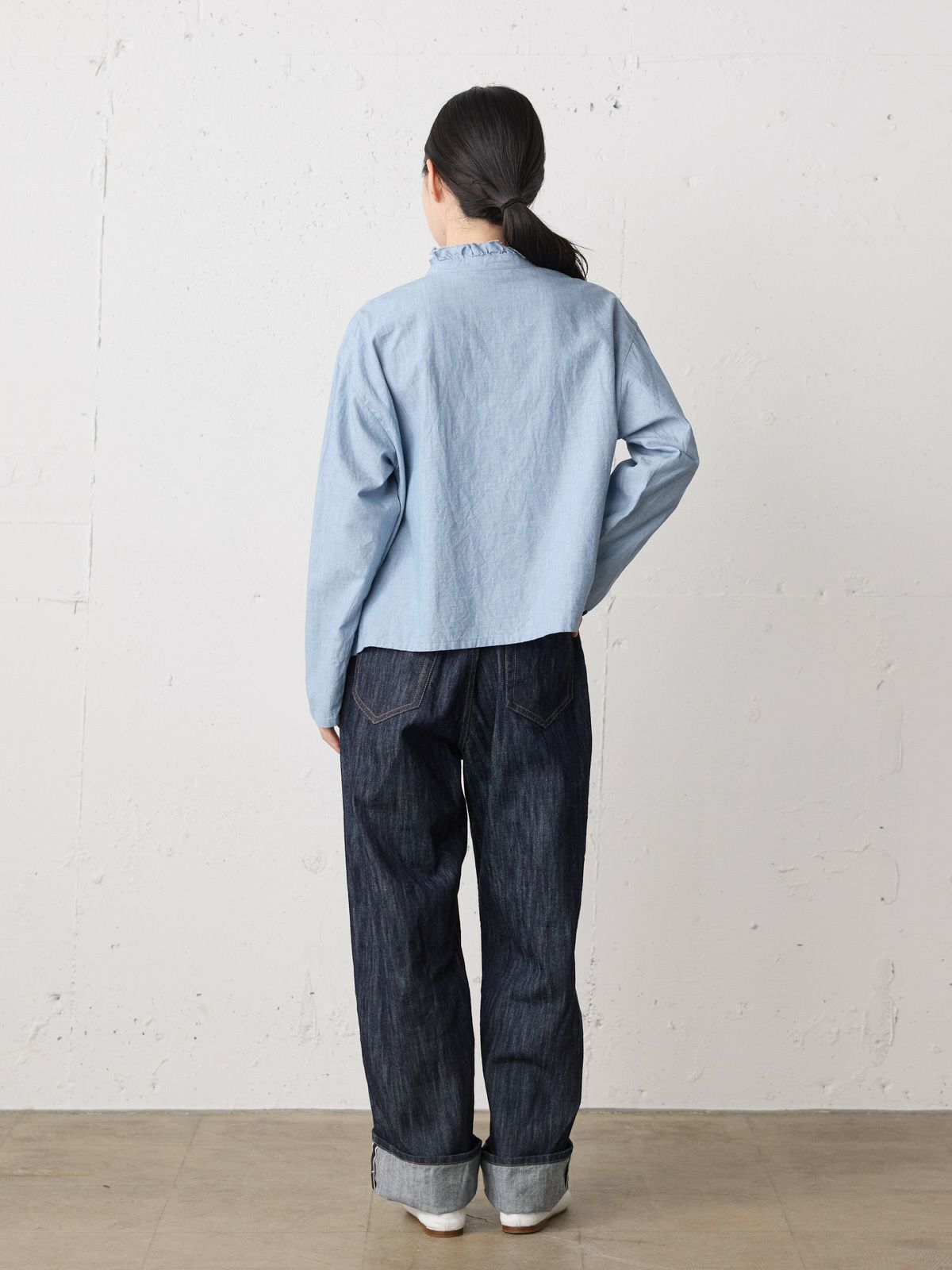 MidiUmi ダンガリーズラッフルシャツ｜ MARcourt ONLINE STORE