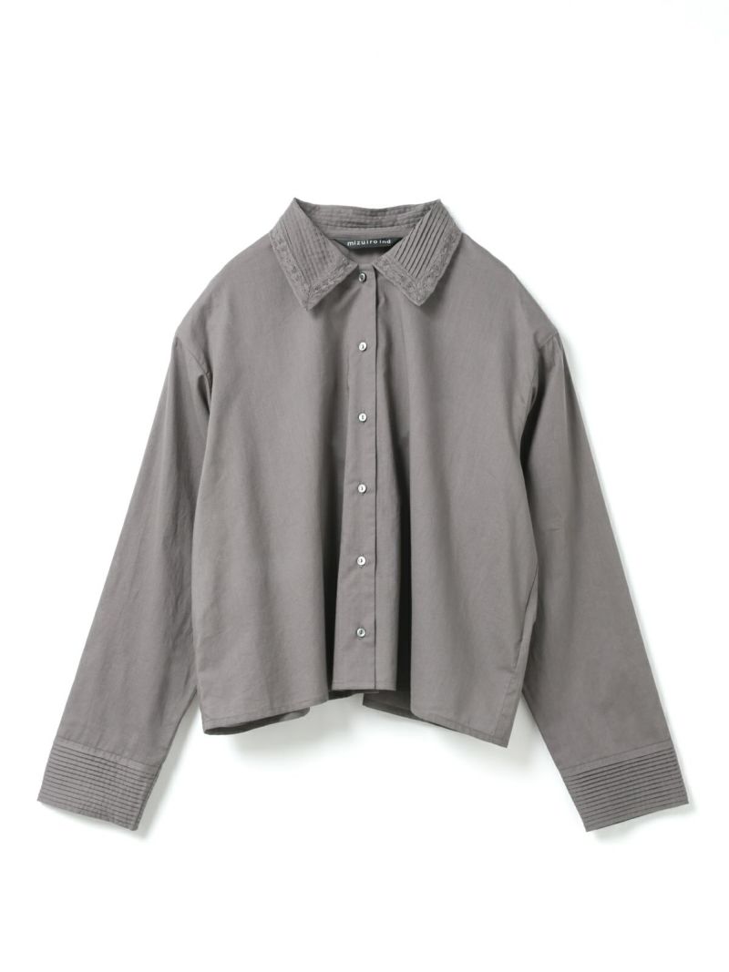 mizuiro ind ピンタックカラーシャツ｜ MARcourt ONLINE STORE