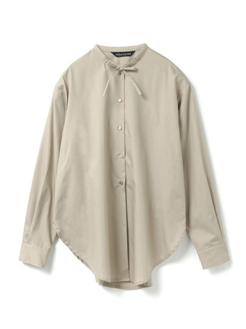 mizuiro ind リボンタイロングシャツ｜ MARcourt ONLINE STORE