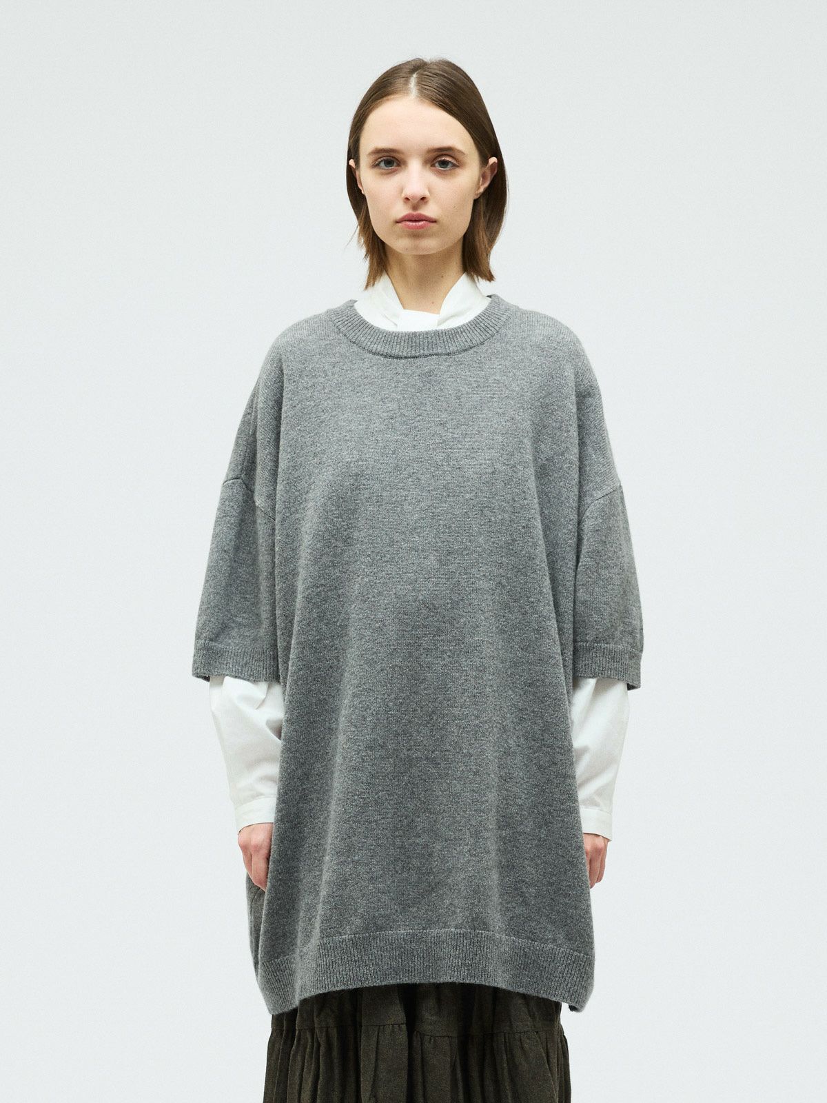 ミズイロイドチュニック mizuiro ind クルーネックワイドチュニック｜ MARcourt ONLINE STORE