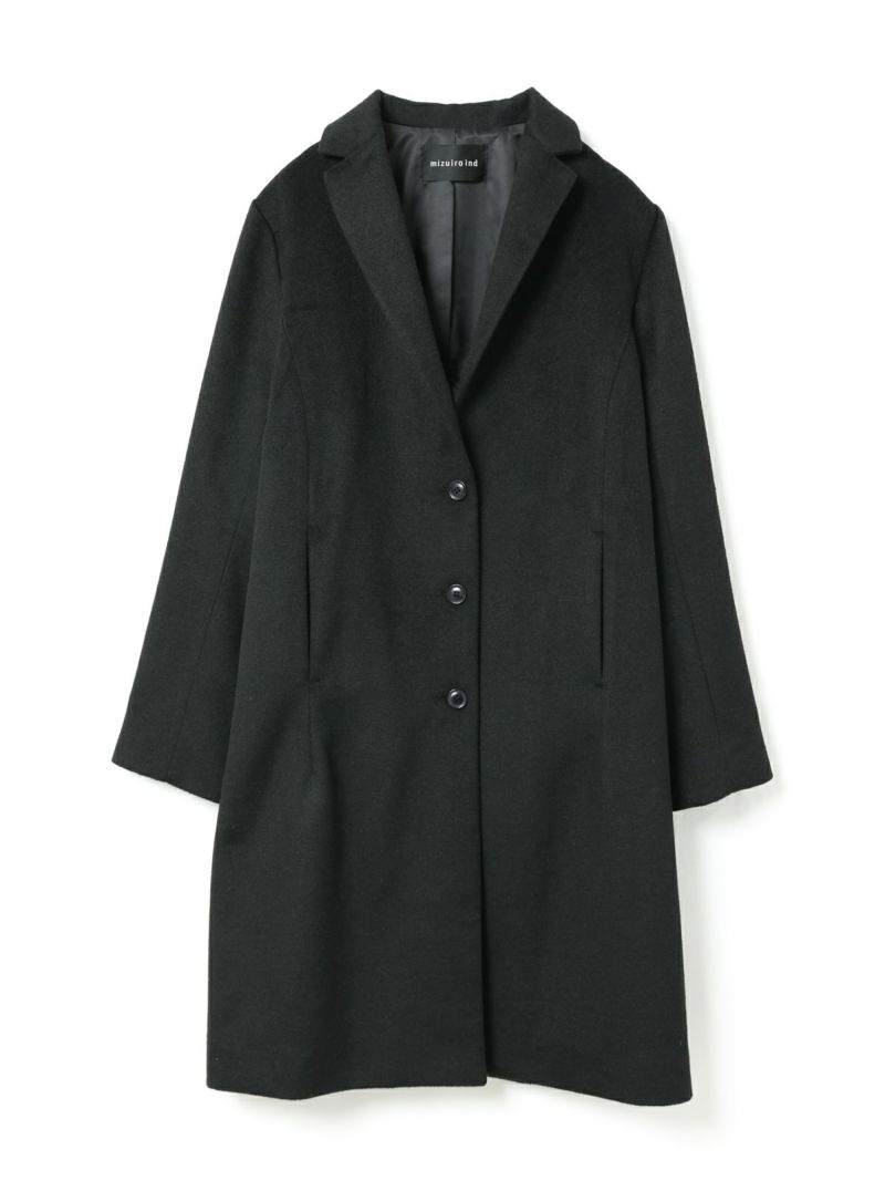 mizuiroind ロングチェスターコート　オーバーサイズ　グレー　フリー mizuiro ind チェスターコート｜ MARcourt ONLINE STORE - マーコート