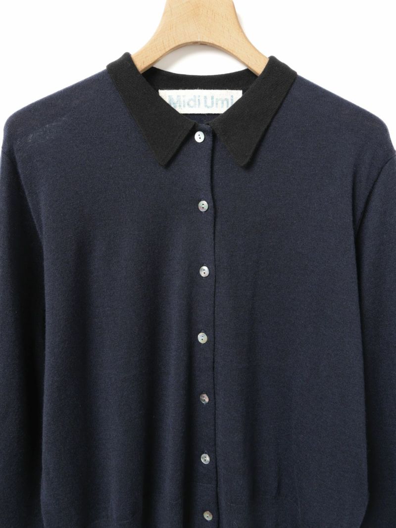 MidiUmi バイカラーポロカーディガン｜ MARcourt ONLINE STORE