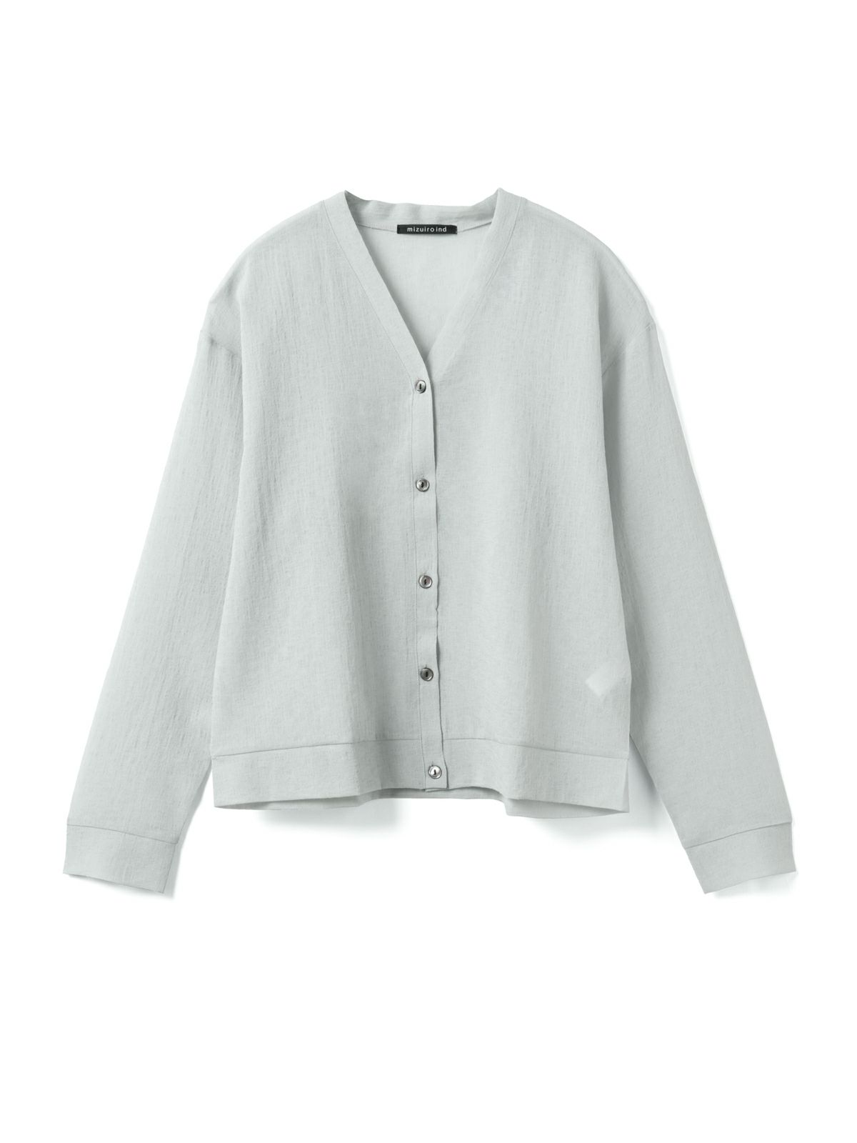 mizuiro ind ワッシャーボイルVネックカーディガン｜ MARcourt ONLINE