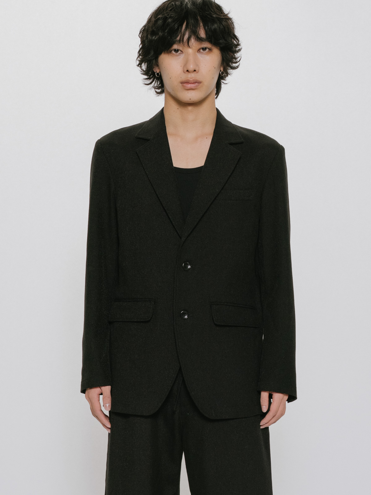 linen blend tailored JK