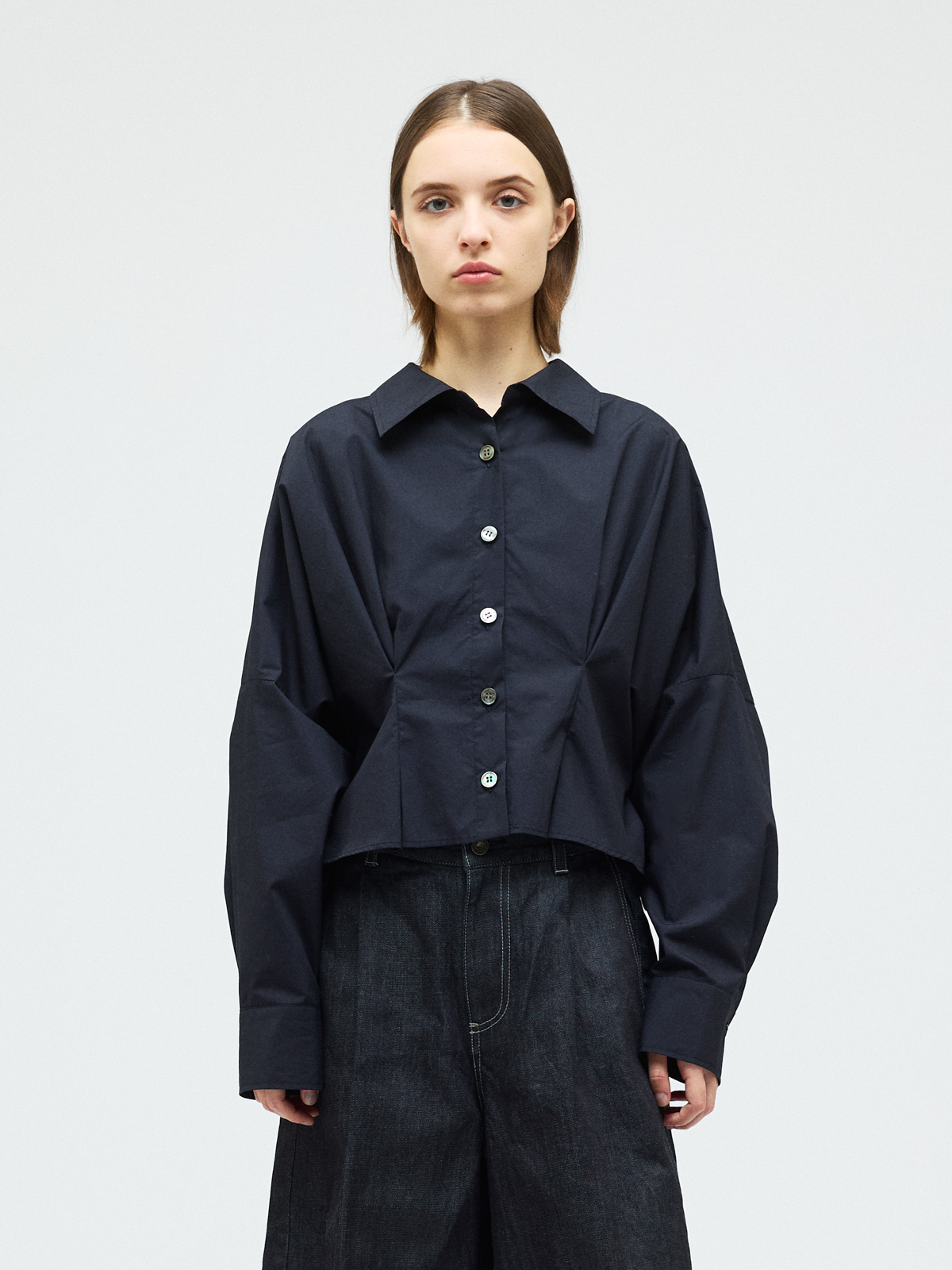 mizuiro ind コクーンショートシャツ｜ MARcourt ONLINE STORE