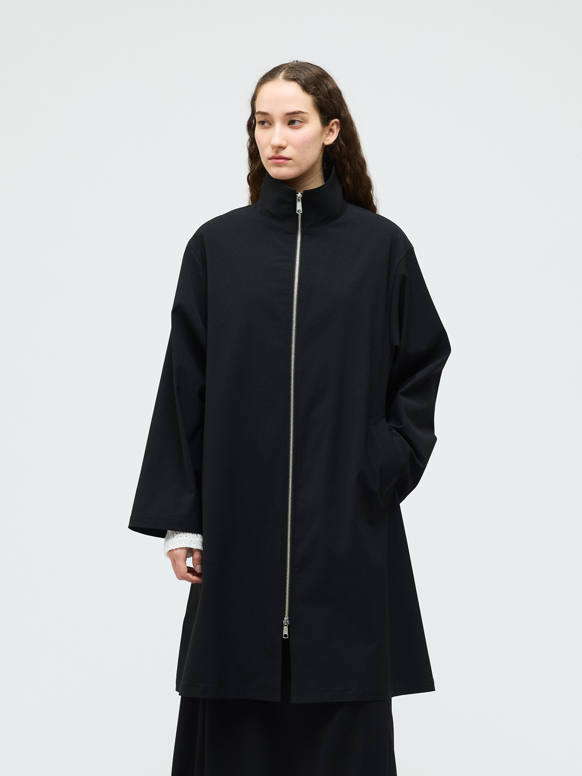 mizuiro ind ハイネックジップコート｜ MARcourt ONLINE STORE