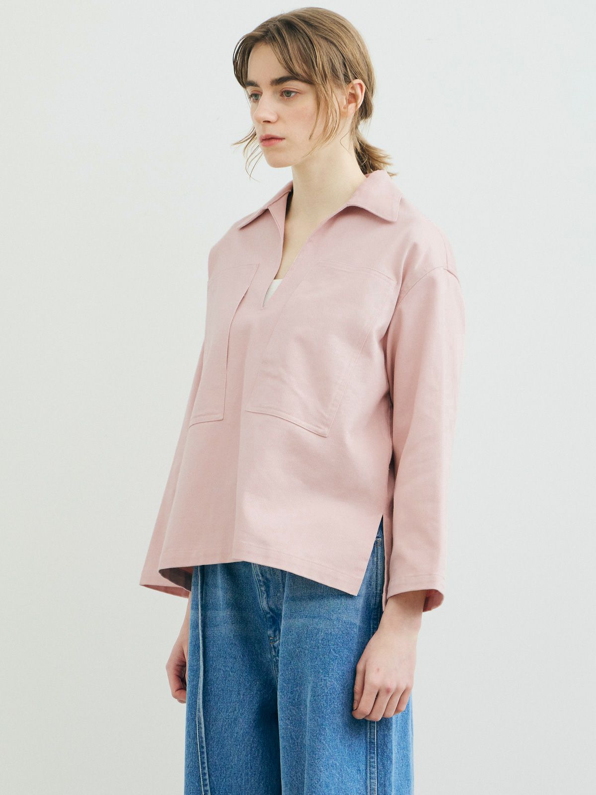 meer.シャツ MARMARMAR ドリルスキッパーシャツ｜ MARcourt ONLINE STORE