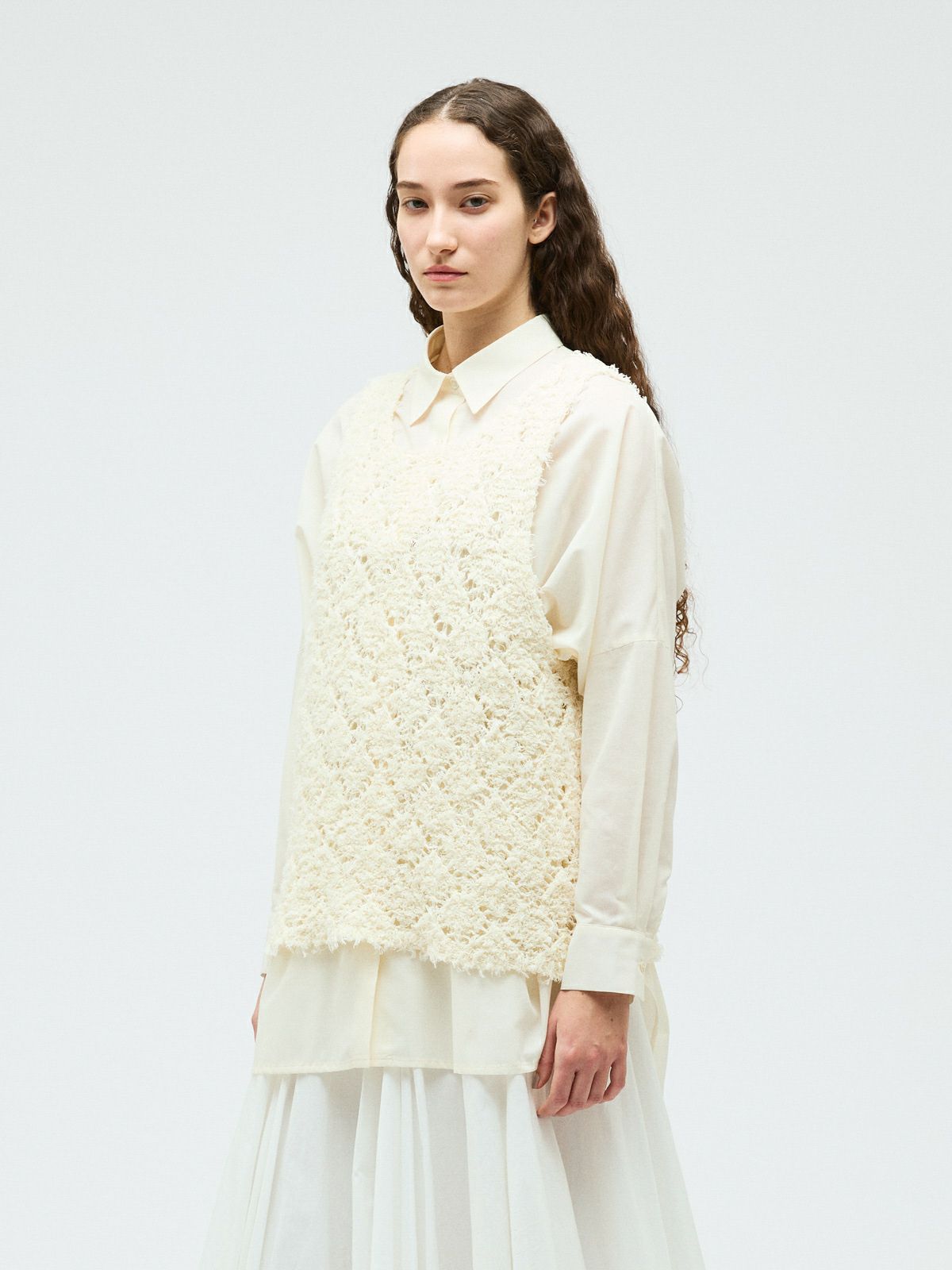 patterned vest detail