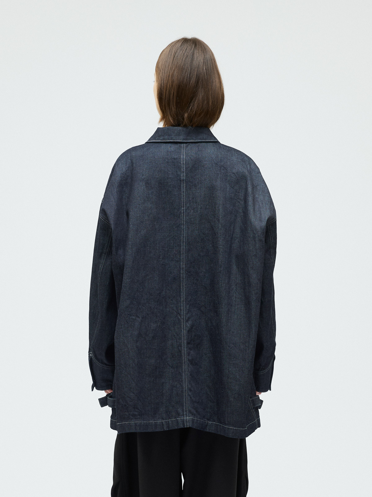 ワイドデニムカバーオール ONEWASH 後ろ