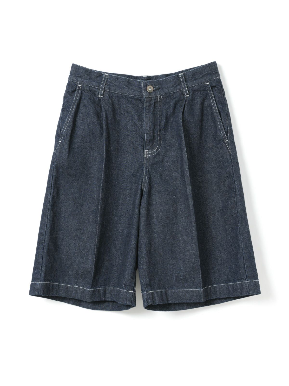 mizuiro ind デニムハーフパンツ(ONEWASH)