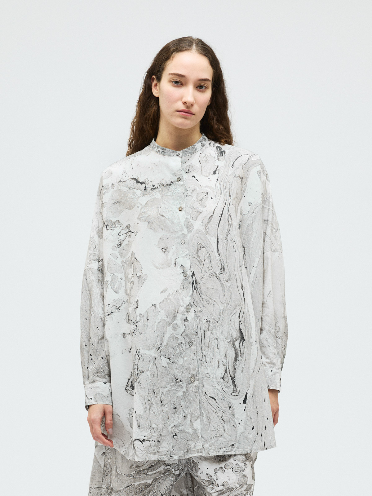 marble print tunic OP