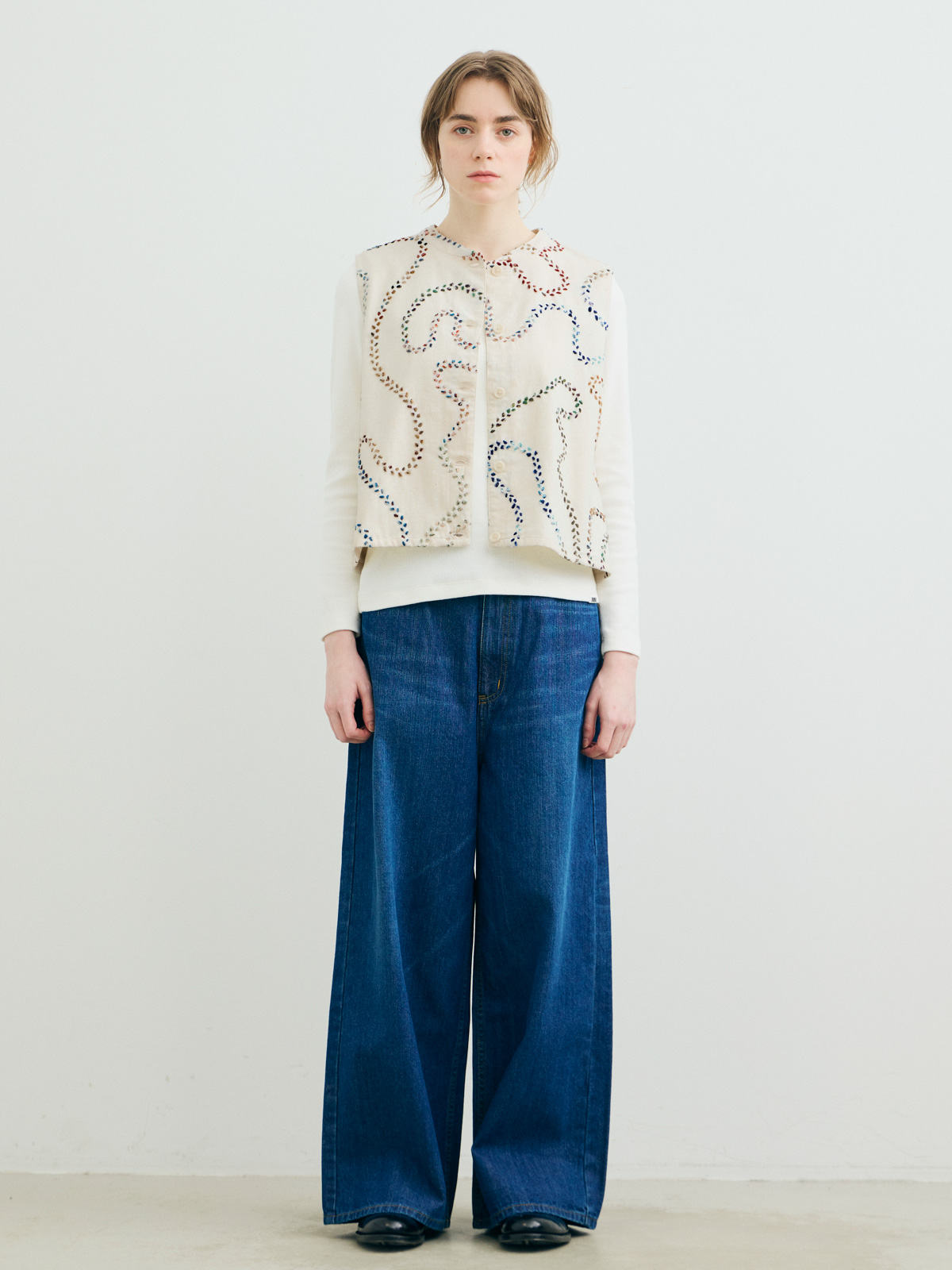 hand embroidery vest