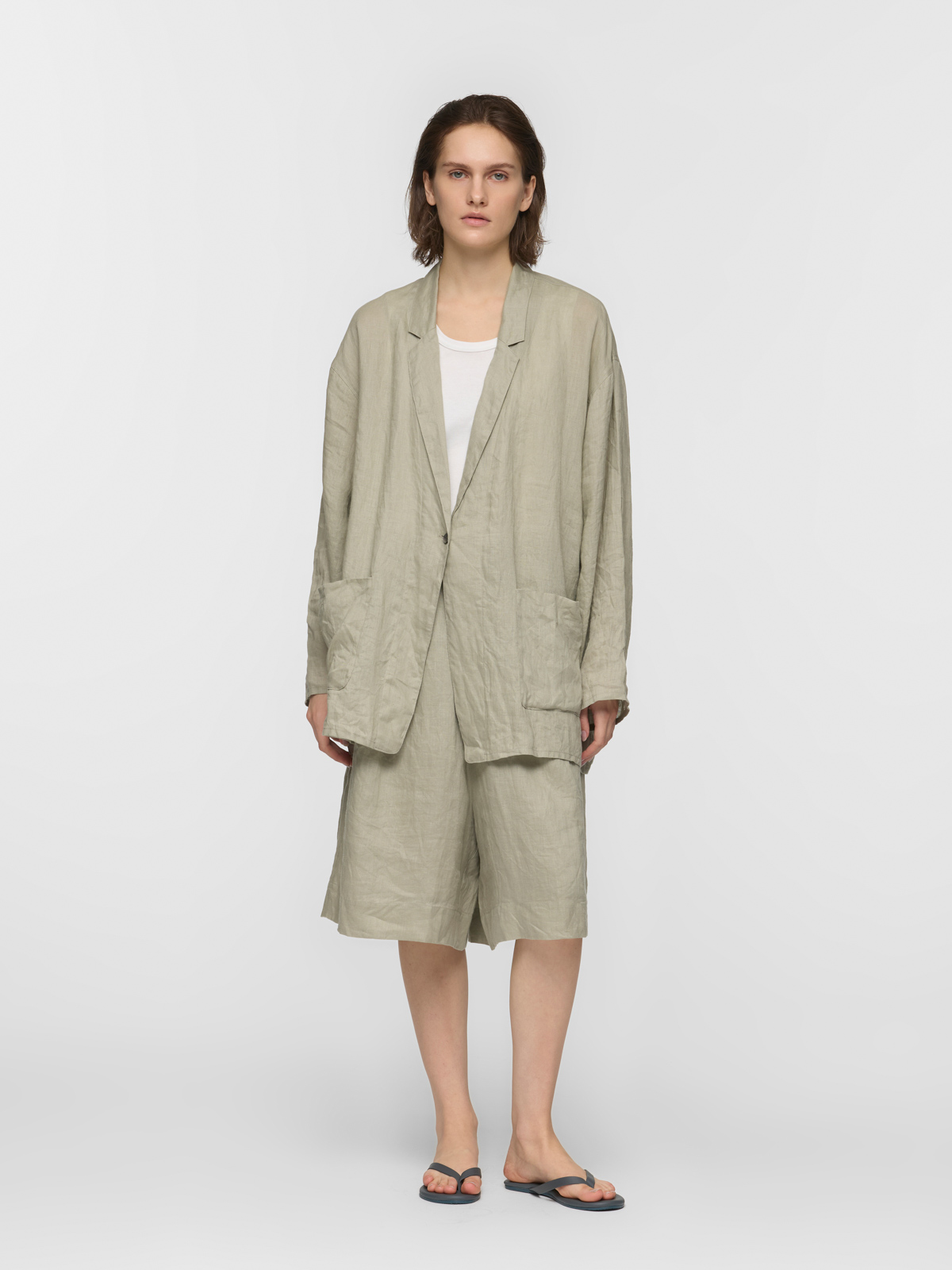 linen wide half PT