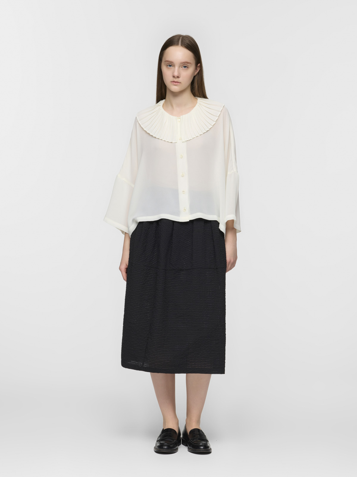 karami check tuck cocoon SK