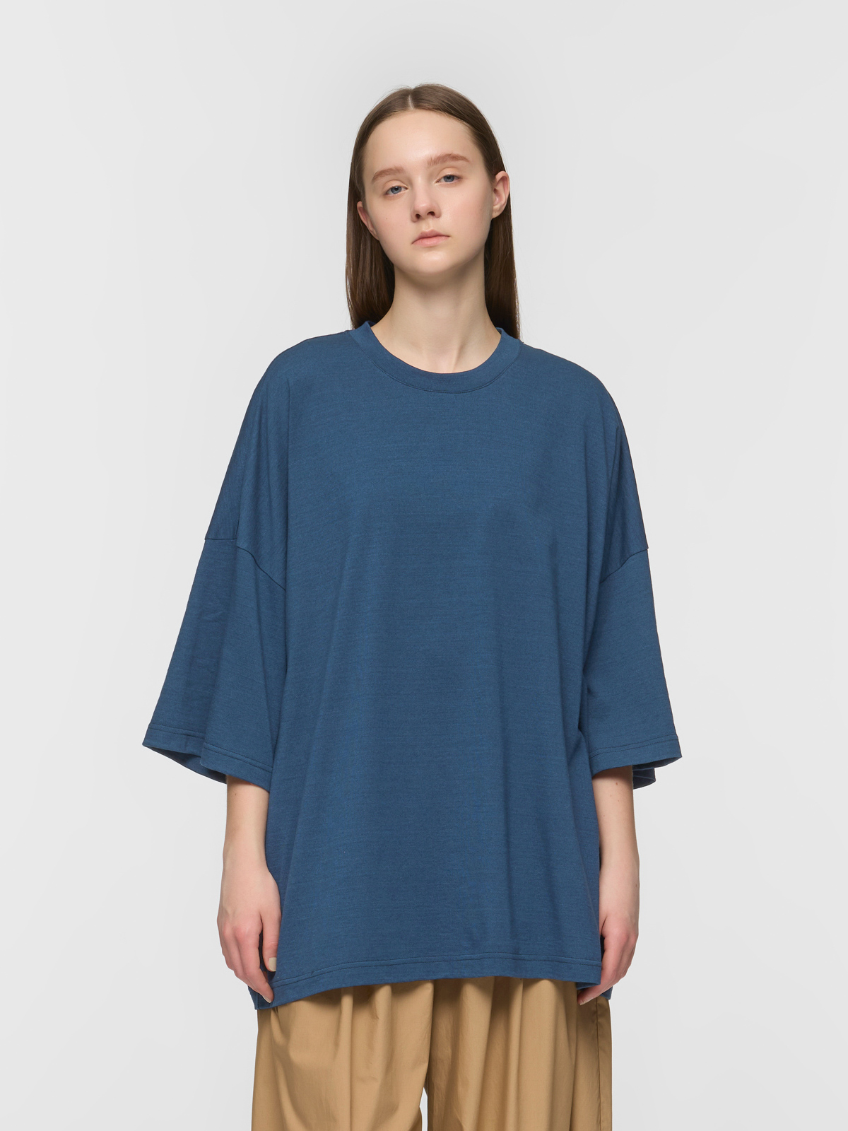 crew neck wide tunic