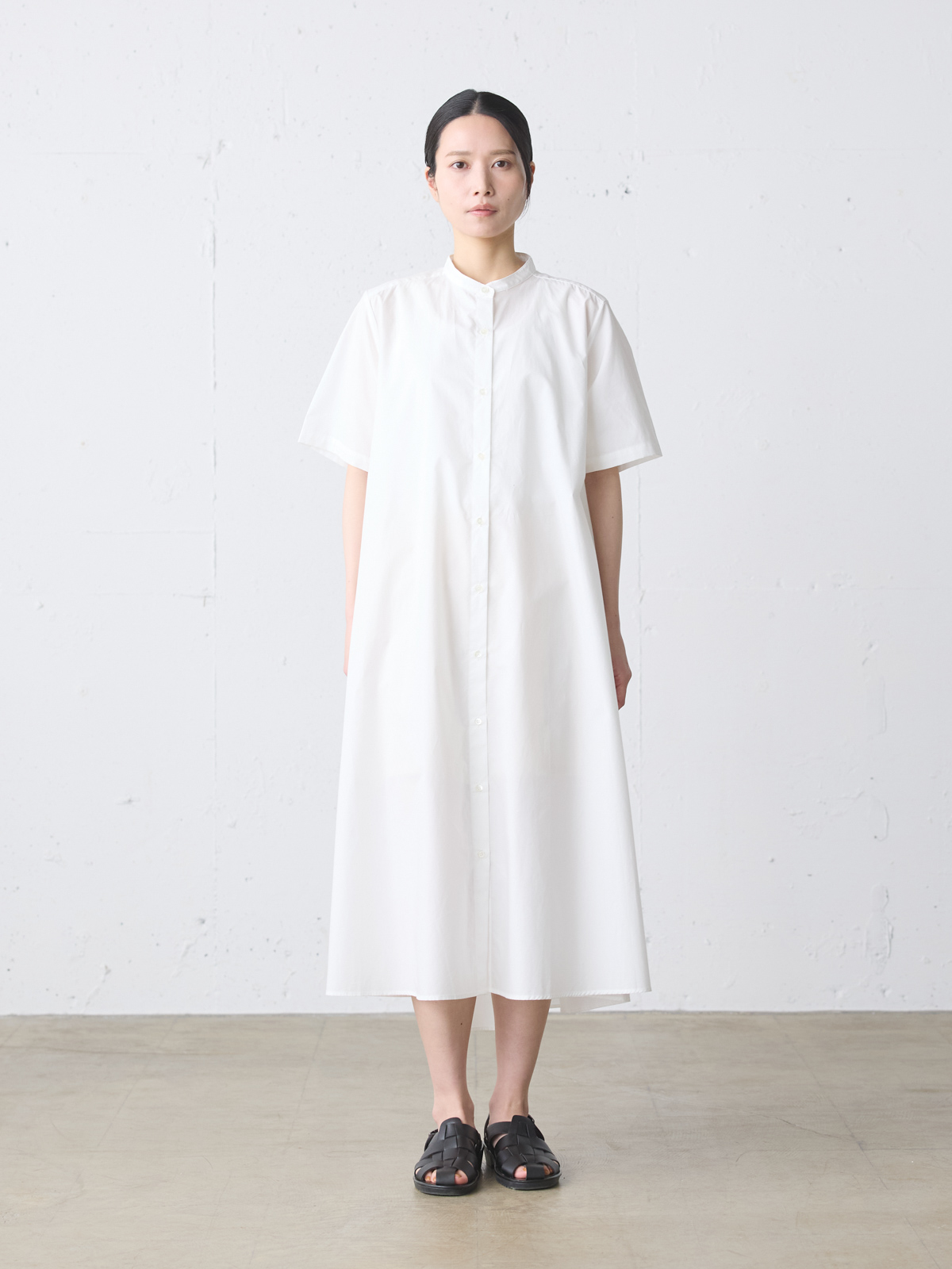 half slv A line shirt OP
