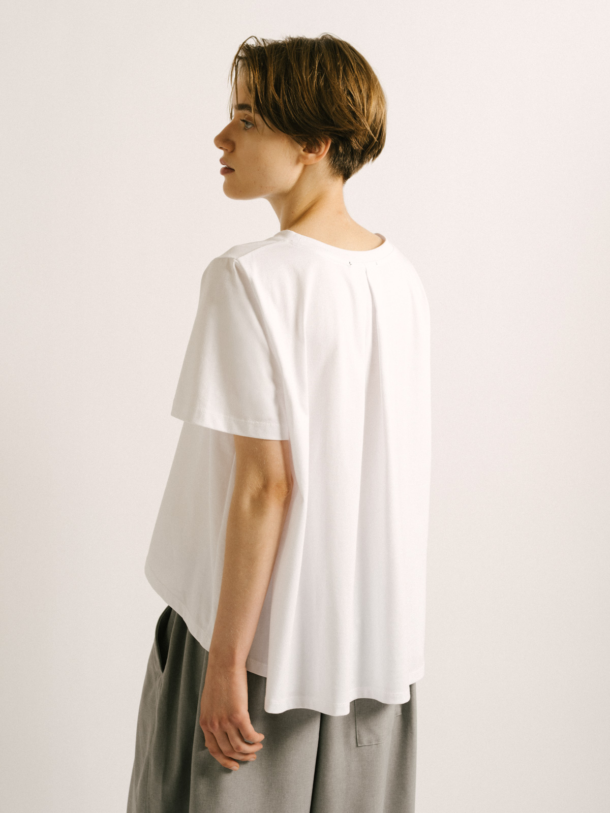 flare crew neck T